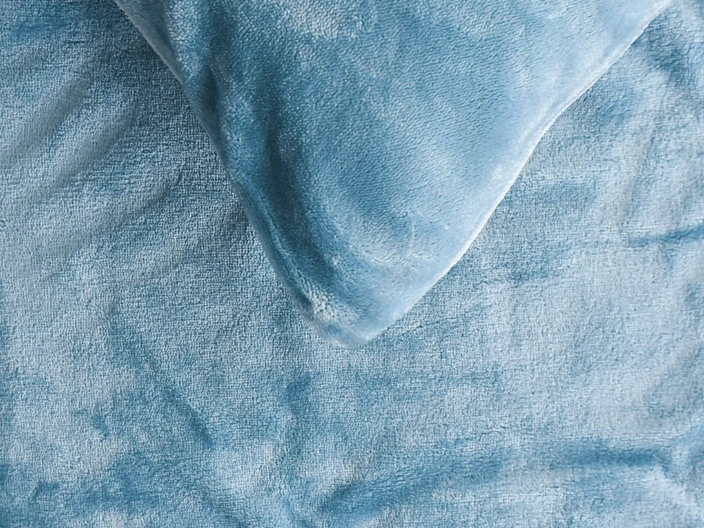XPOSE® Mikroplyšová obliečka na vankúš - nová modrá 50x70 cm