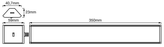 Ledvance - LED Stmievateľné podlinkové svietidlo so senzorom CORNER LED/5W/230V