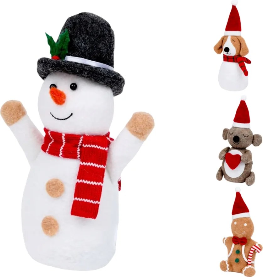 Vianočná dekorácia SNOWY FRIENDS 27 cm - viac variantov Varianta: Snowdog