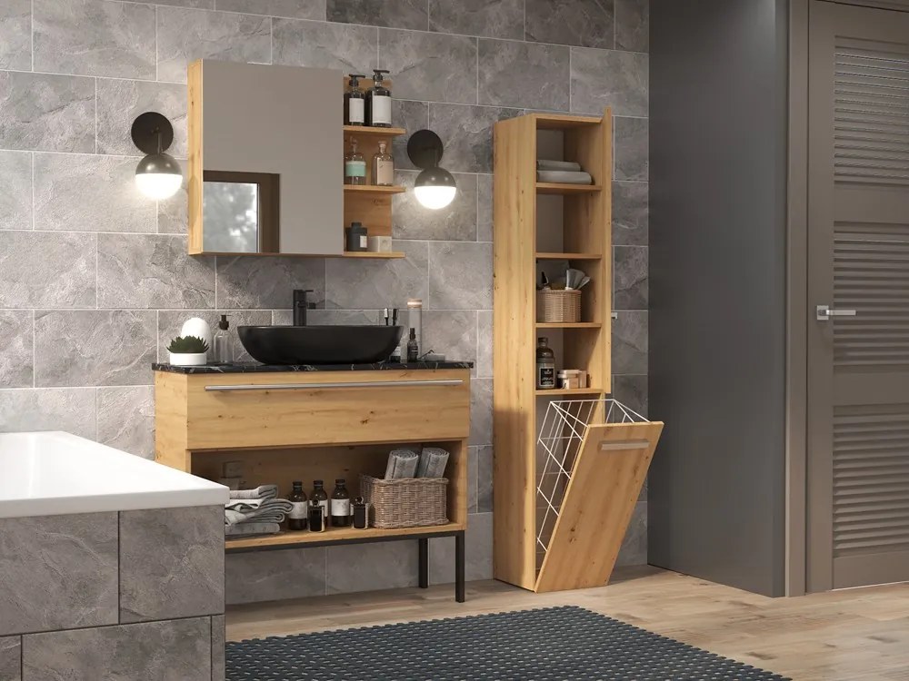 Kúpeľňová skrinka NEL IV dub artisan