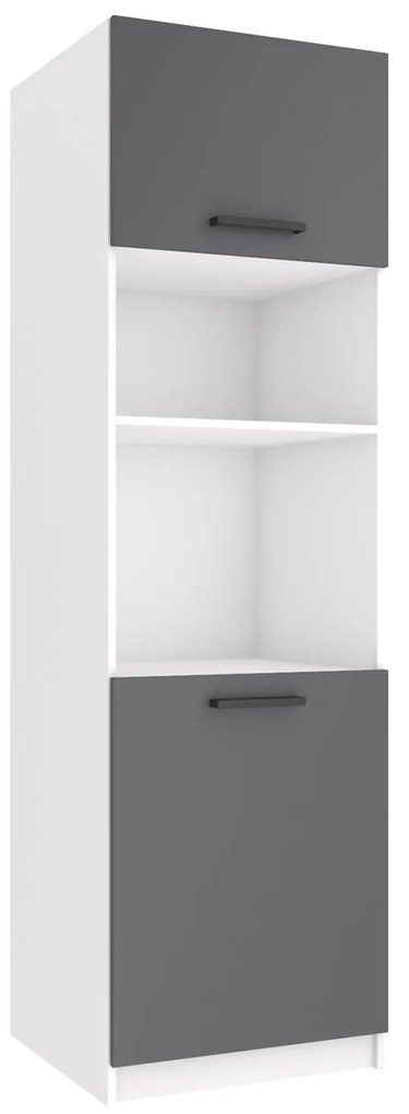 Vysoká kuchynská skrinka Belini pre vstavanú rúru 60 cm šedý mat TOR SSP60/1/WT/SR/0/B1
