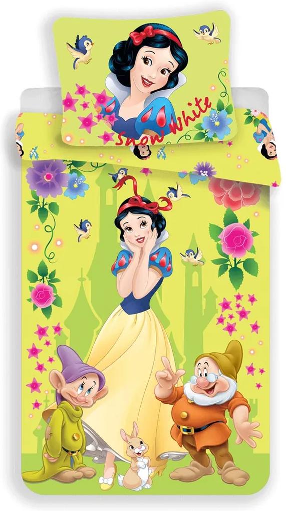 Obliečky Princezné Disney - Snehulienka 01 140x200 70x90 cm 100% Bavlna Jerry Fabrics