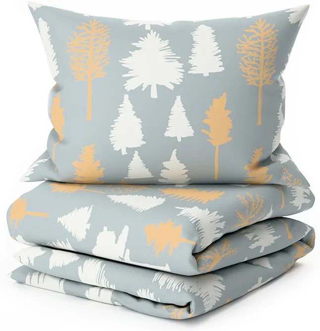 Bavlnené obliečky HOLLY REST sivé Rozmer obliečky: 70 x 90 cm | 140 x 200 cm