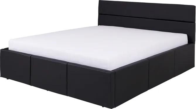 Čalúnená posteľ čierna 160x200 cm Claus