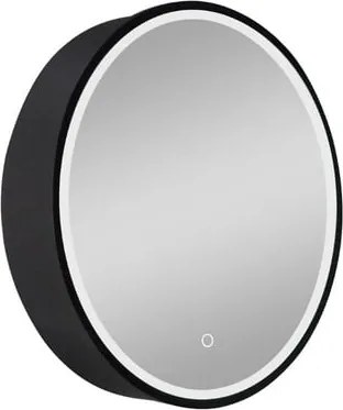 Zrkadlová skrinka s osvetlením SAT 60x60 cm čierna SATZGALED60CE