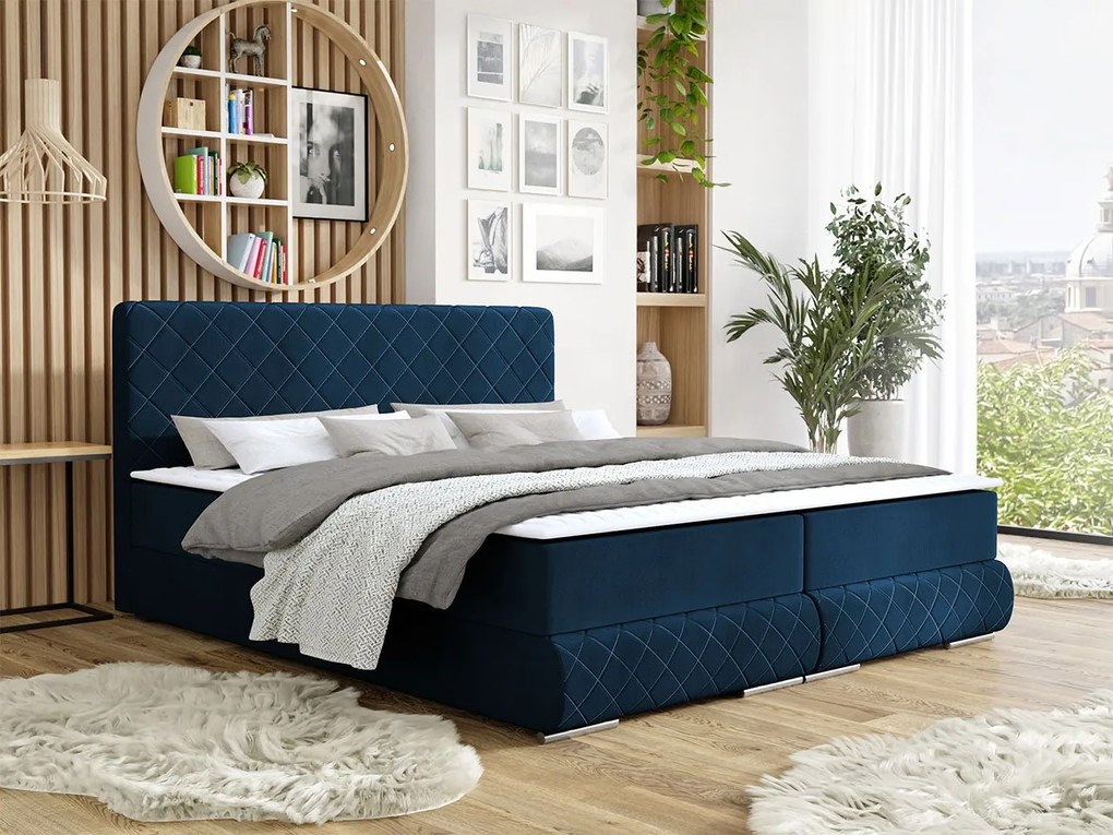 Kontinentálna posteľ Pillar, Rozmer postele: 160x200, Dostupné poťahy:: Manila 02