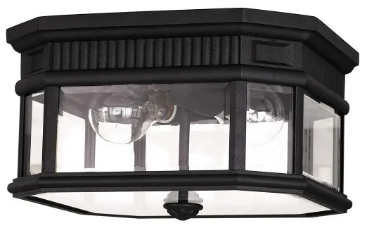 Feiss FE-COTSLN-F-BK-Vonkajšie stropné svietidlo COTSWOLD LANE 2xE27/60W/230V IP44