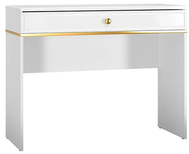 Toaletný stolík Goldin 10 biely lesk