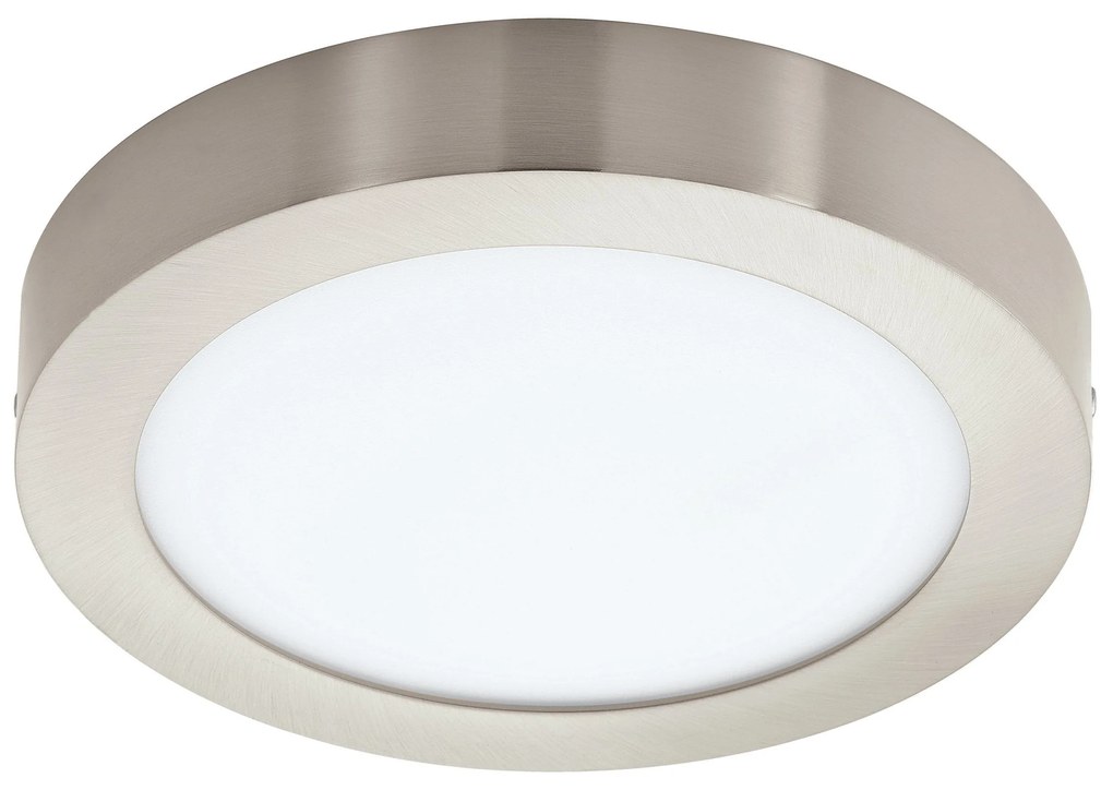 EGLO LED múdre stropné svetlo do kúpeľne FUEVA-Z, 16,5W, 21cm, okrúhle, strieborné