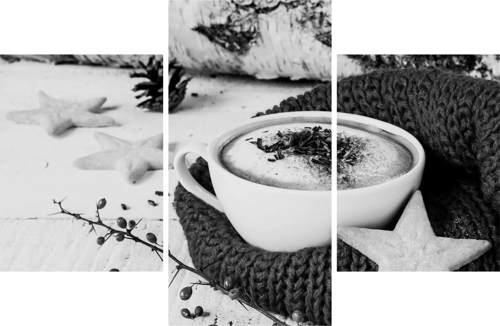 Obraz - Zimné cappuccino (90x60 cm)