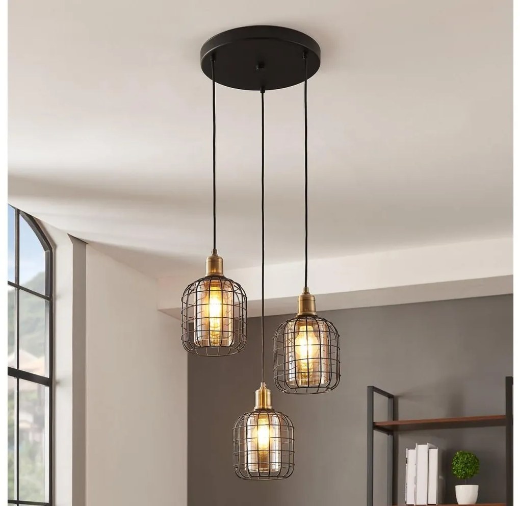 Eglo 43499 - Luster na lanku CHISLE 3xE27/40W/230V