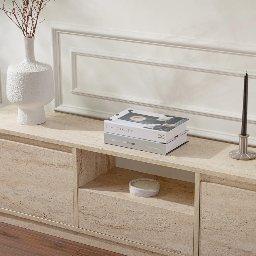 TV stolík Vanguard Travertín