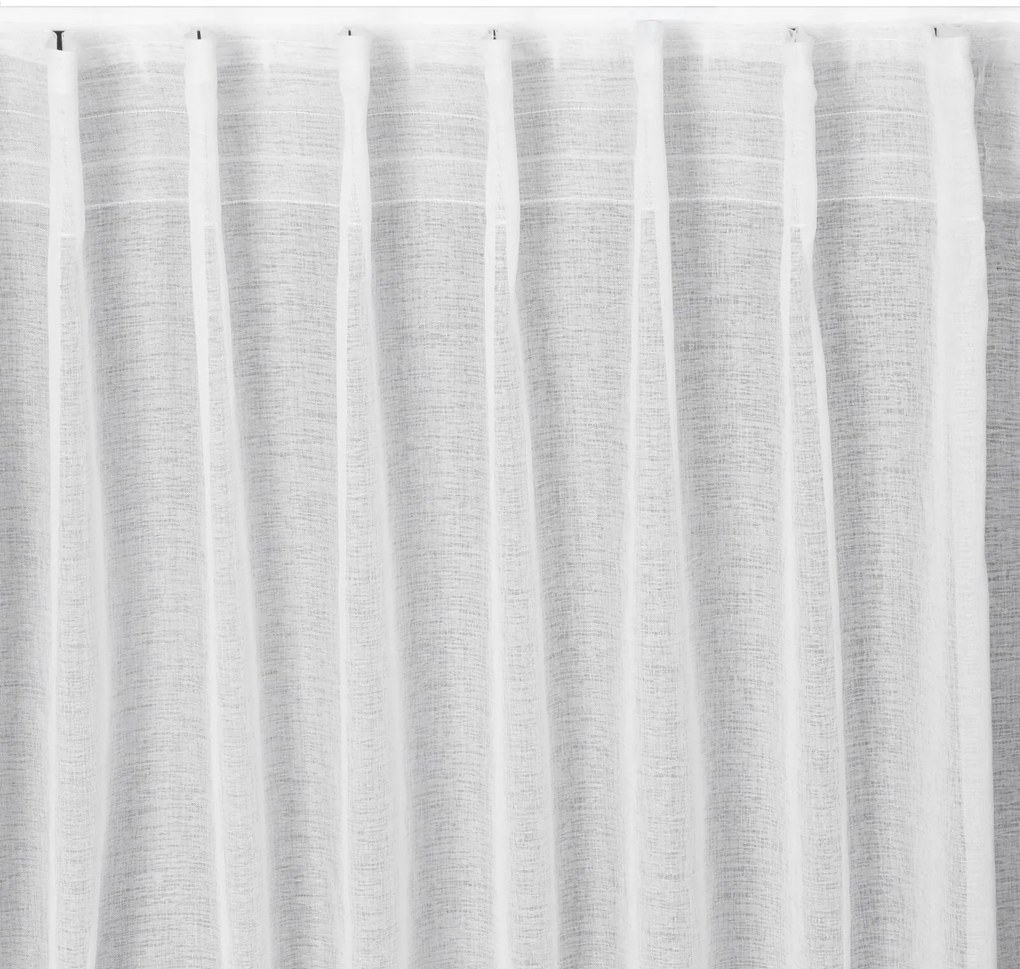 ZÁCLONA NA PÁSKE LAYLA 140X300 CM BIELA