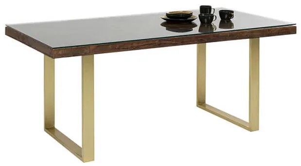 Conley jedálenský stôl mosadz 160x80