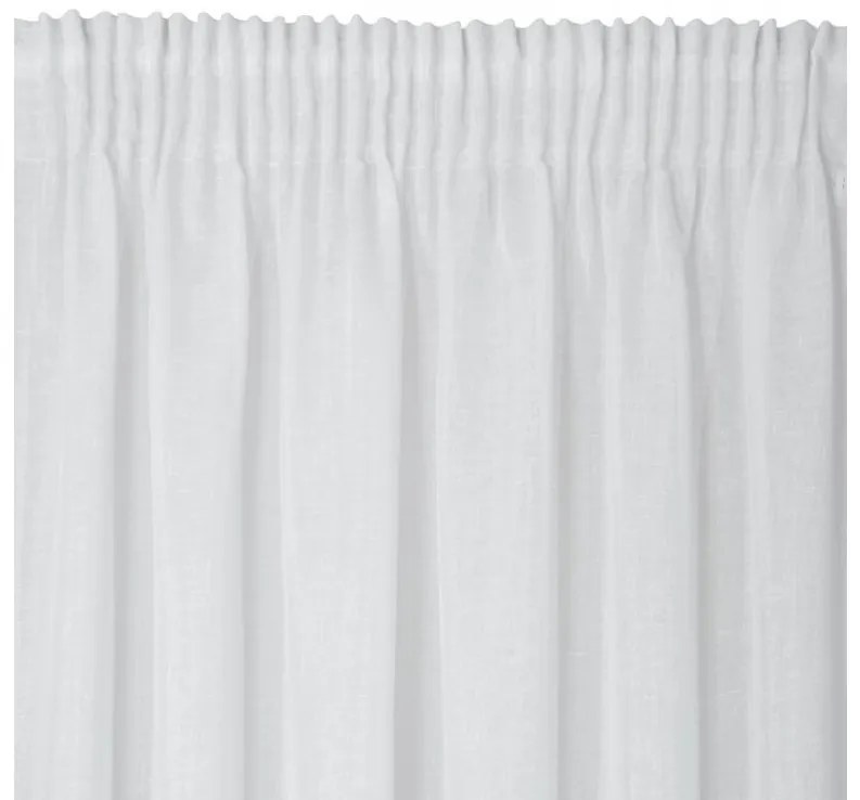 DECOREUM Jemná záclona s jemnou štruktúrou dažďových kvapiek 400 cm x 145 cm biela 100 % polyester Rozmer varianty: 400 cm x 250 cm, Farba varianty: Biela 104824
