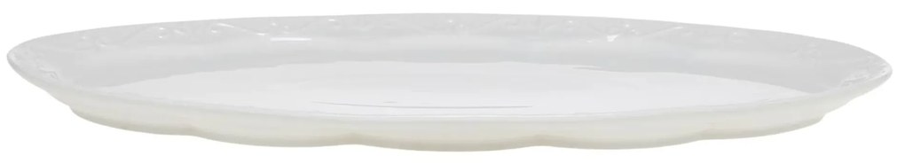 Chic Antique Porcelánový tanier Provence White Oval 40 cm