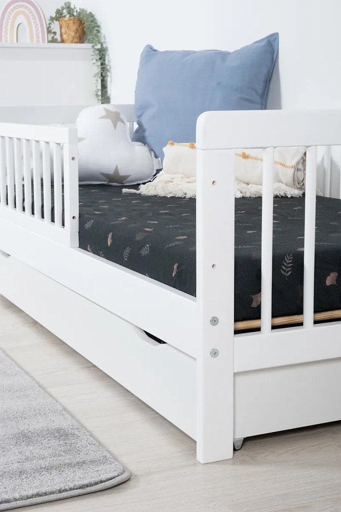 Ourbaby® 34117-0 Teddy white posteľ bez úložného priestoru 140x70 cm biela