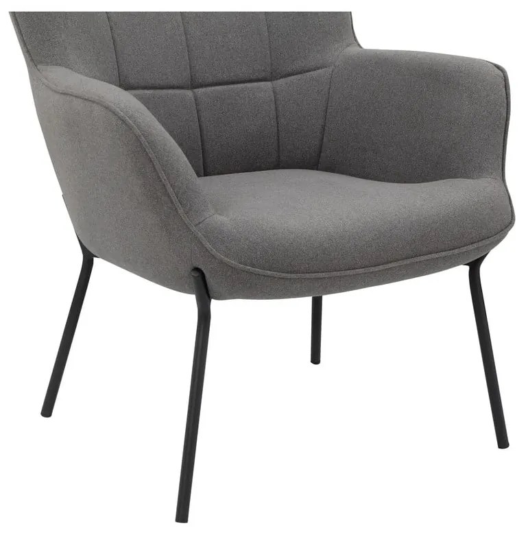 Sivé kreslo Boris – Støraa