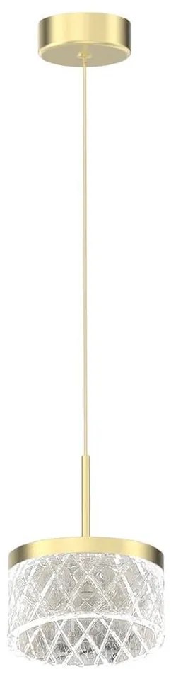 LED Luster na lanku ELEGANCE LED/9W/230V pr. 15 cm zlatá