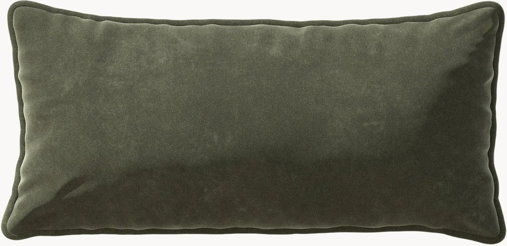 Zamatový vankúš na pohovku Vetsak, 30 x 60 cm