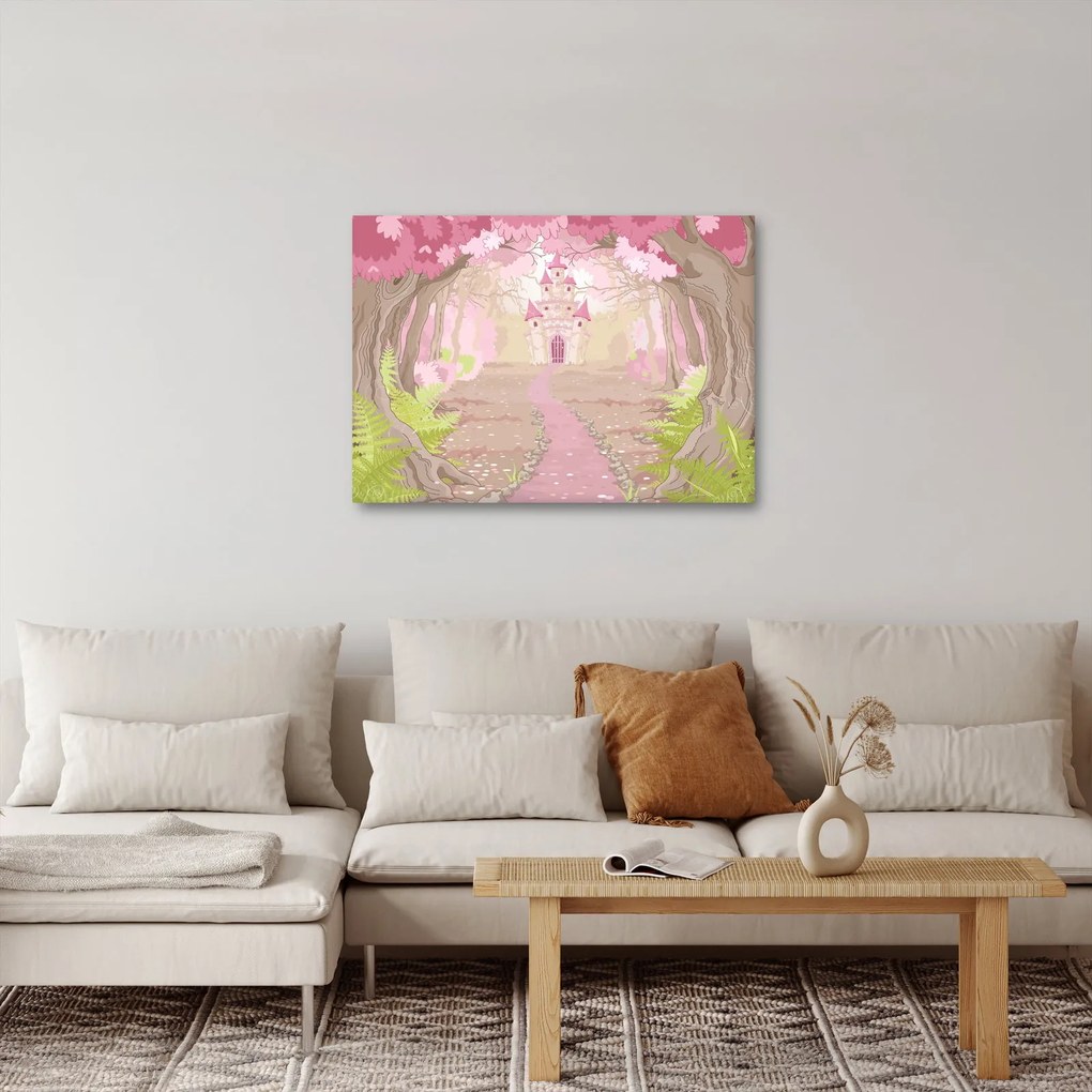 Obraz - Cesta do ružového kráľovstva (70x50 cm)