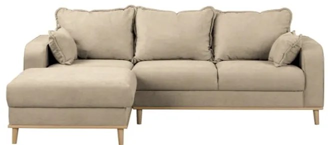 Béžová rohová pohovka (ľavý roh) Beata - Ropez