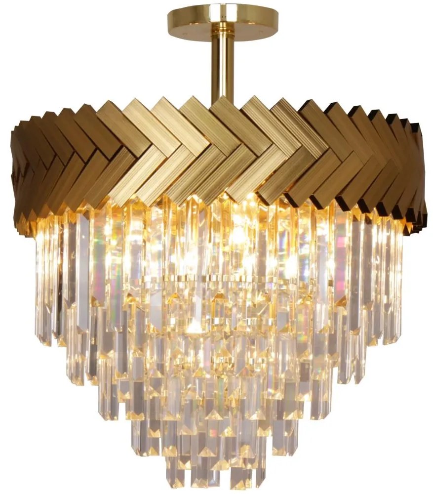 Zuma Line C23910/9 - Luster na tyči LYON 9xE14/40W/230V zlatá