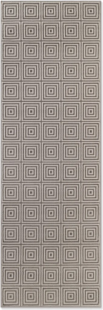 Behúň Perles 106185 White Grey z kolekcie Elle, 80x240, šedá, obývacia izba, ELLE Decoration