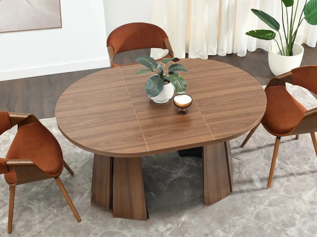 Rozkladací jedálenský stôl ORHAN orech 100 - 180 cm