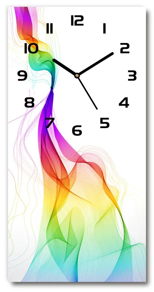 Nástenné hodiny Farebná abstrakcie pl_zsp_30x60_c-f_61042028