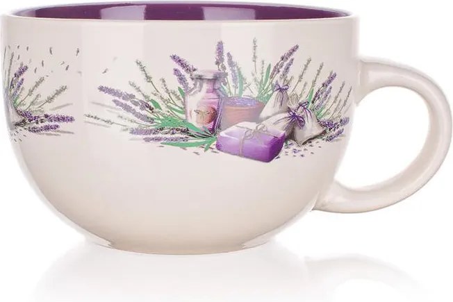 Keramický jumbo hrnček LAVENDER 660 ml
