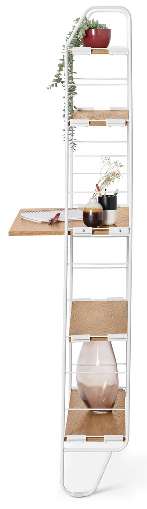 Nástenný regál s pracovnou plochou