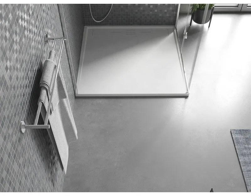 Mexen Amon, SMC štvorcová sprchová vanička 100 x 100 cm, biela, 4F101010