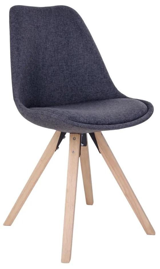 Šedá Jedálenská stolička Bergen 55 × 48 × 86 cm HOUSE NORDIC