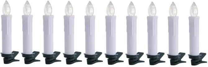 OneConcept Eternal Flame 10 LED vianočných svetielok, teplá biela, diaľkové ovládanie