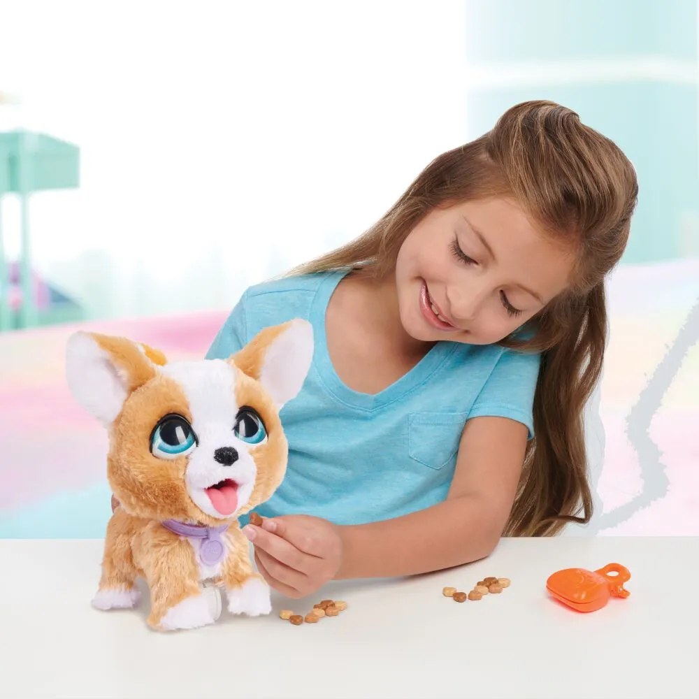 FurReal Poop-A-Lots Corgi, interaktívny psík, sv.hnedá/biela