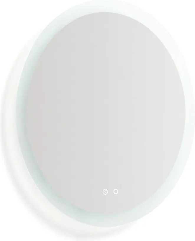 Nástenné zrkadlo s osvetlením ø 60 cm Mervi – Kave Home