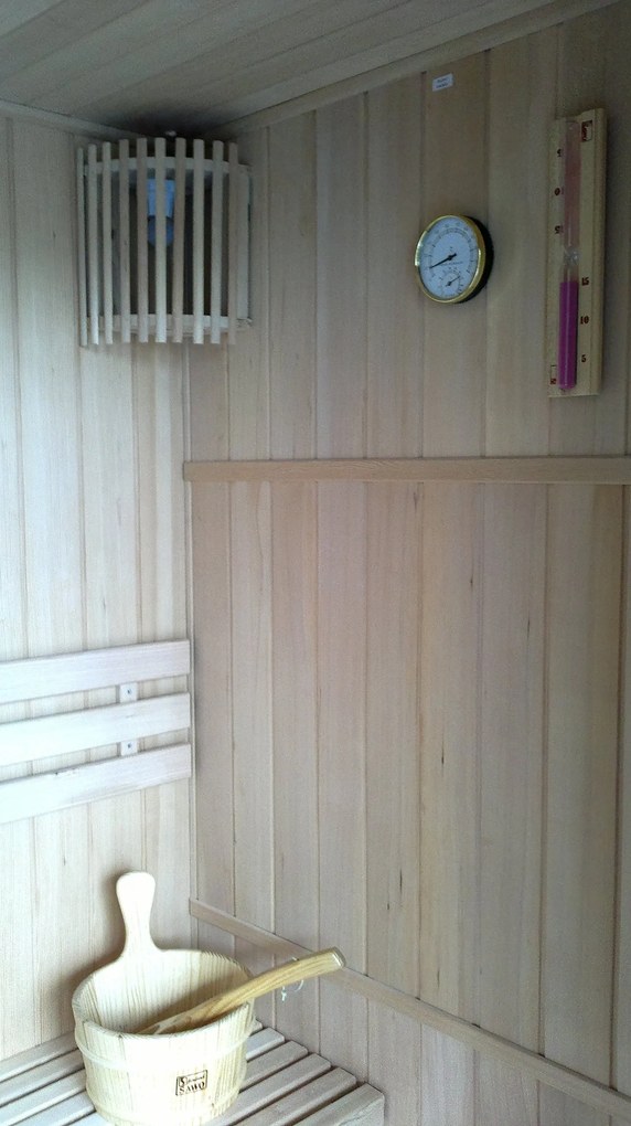 M-Spa - HARVIA - Suchá sauna so saunovou pecou pre 3 osoby 154 x 110 x 192 cm 3,5kW