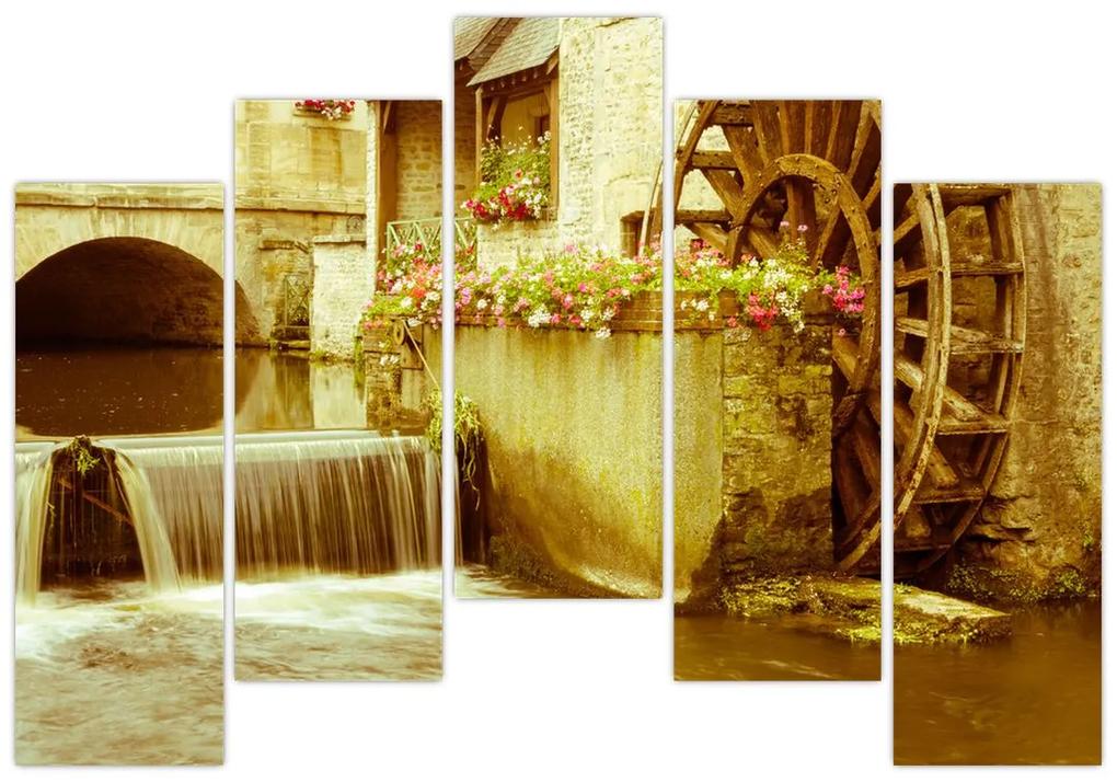 Vodné koleso - obraz