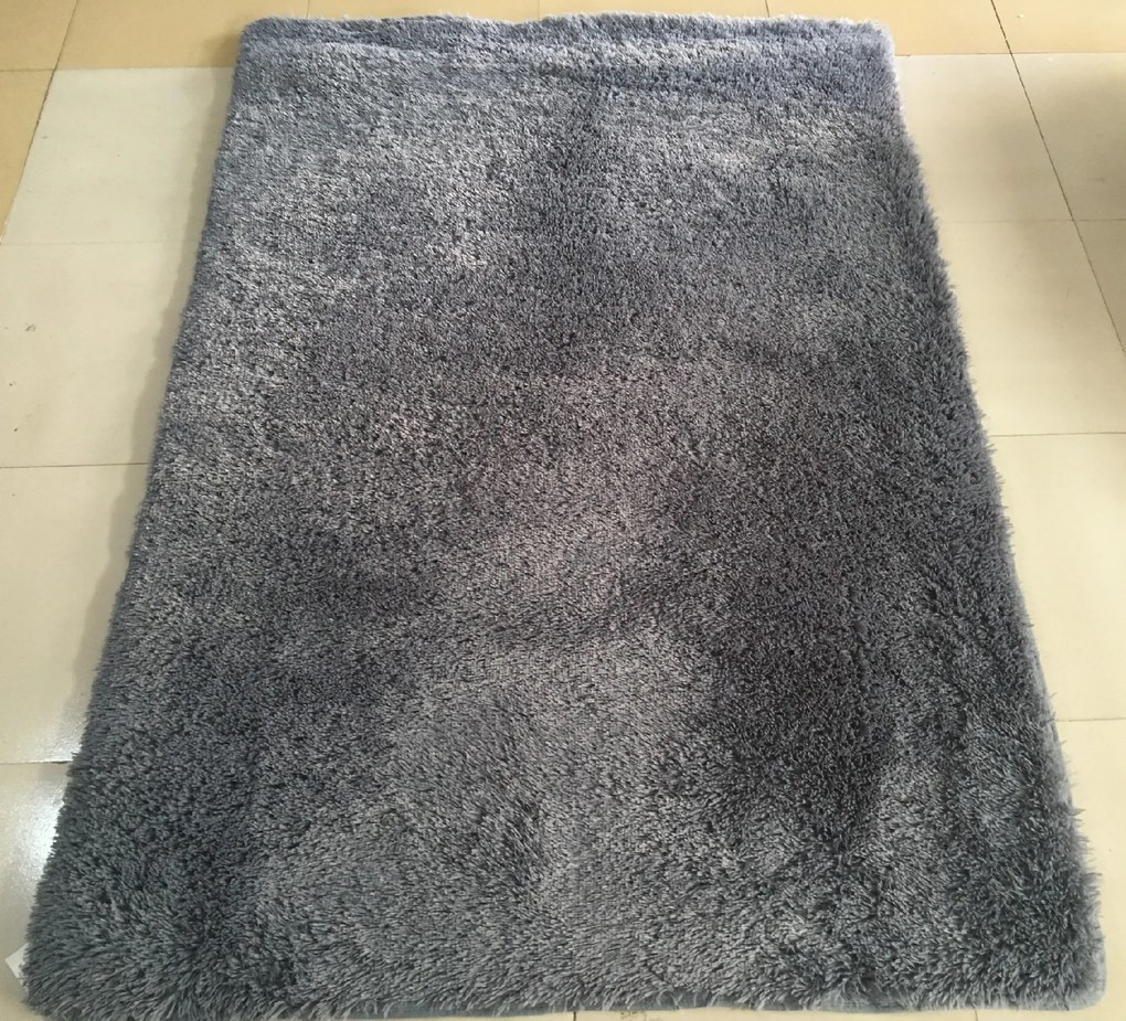 TA Koberec GREY GREY SILK Sivý Obdĺžnikový Rozmer: 80x150 cm