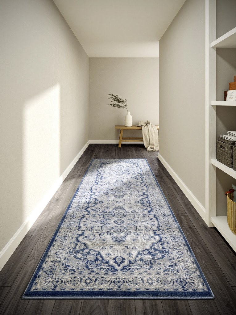 Villeroy & Boch Behúň 106122 Cream, Blue, 80x240, modrá, obývacia izba