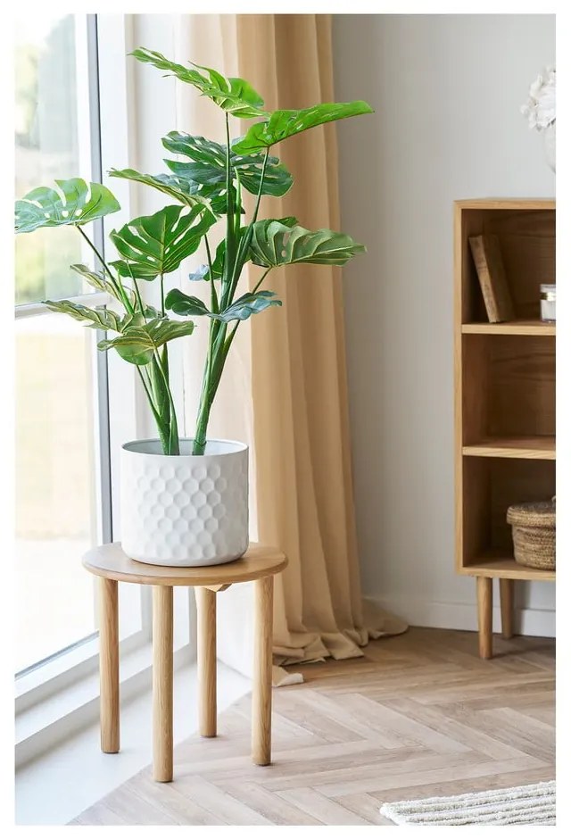 Okrúhly odkladací stolík z dubového dreva ø 40 cm Jena – House Nordic