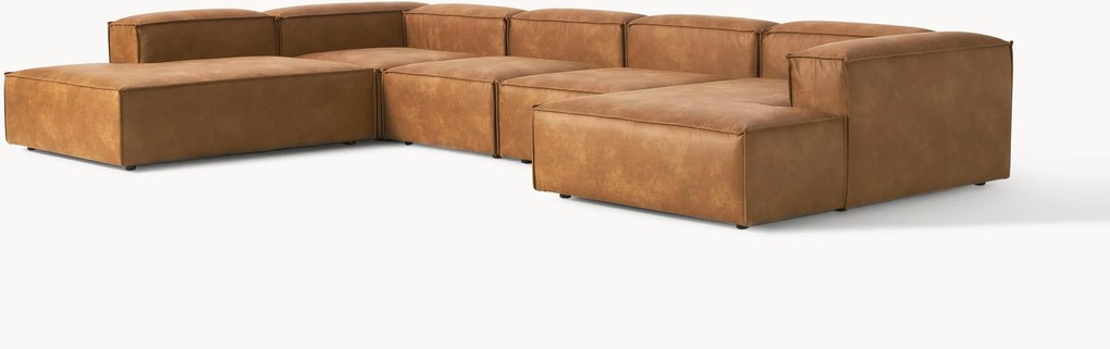 XL modulárna pohovka z recyklovanej kože Lennon