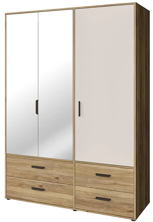 Skriňa Mokkaro  Moks838-M802 1d2lud4sz Piesok/Dub Mauvella