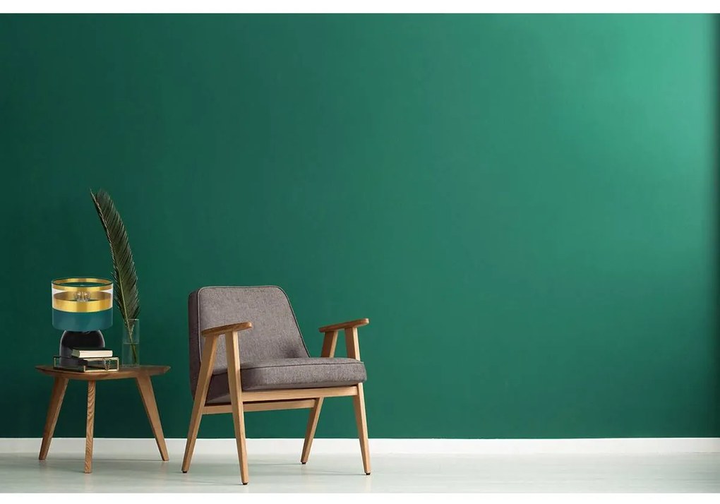 Stolná lampa Intense Gold, 1x textilné tienidlo (výber zo 6 farieb), (výber z 3 farieb konštrukcie)