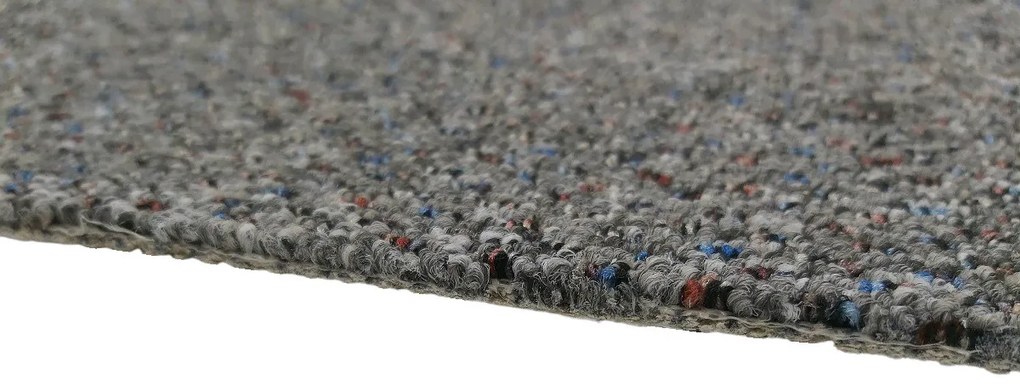 Koberec metráž New Techno 3525 šedé, na mieru, šíře 4m,5m, šedá, ab (mriežka), chodba / predsieň, Timzo