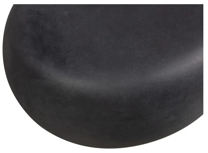 Antracitový okrúhly konferenčný stolík ø 50 cm Pebble – vtwonen