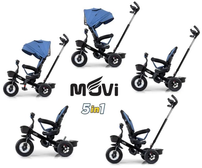 Detská trojkolka Movi denim
