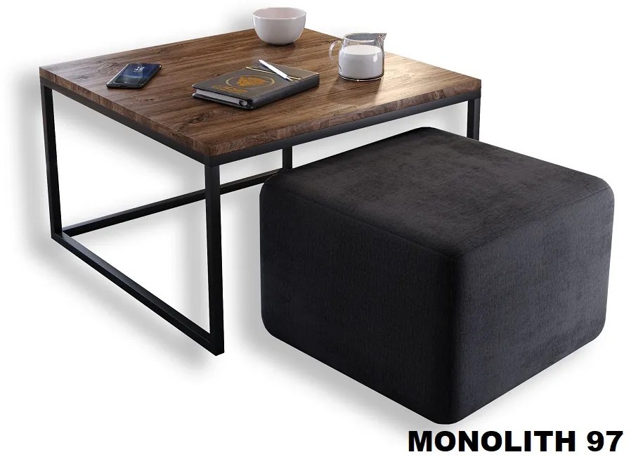 KONFERENČNÝ STOLÍK BELLA DUB STIRLING + TABURET ZAMAT