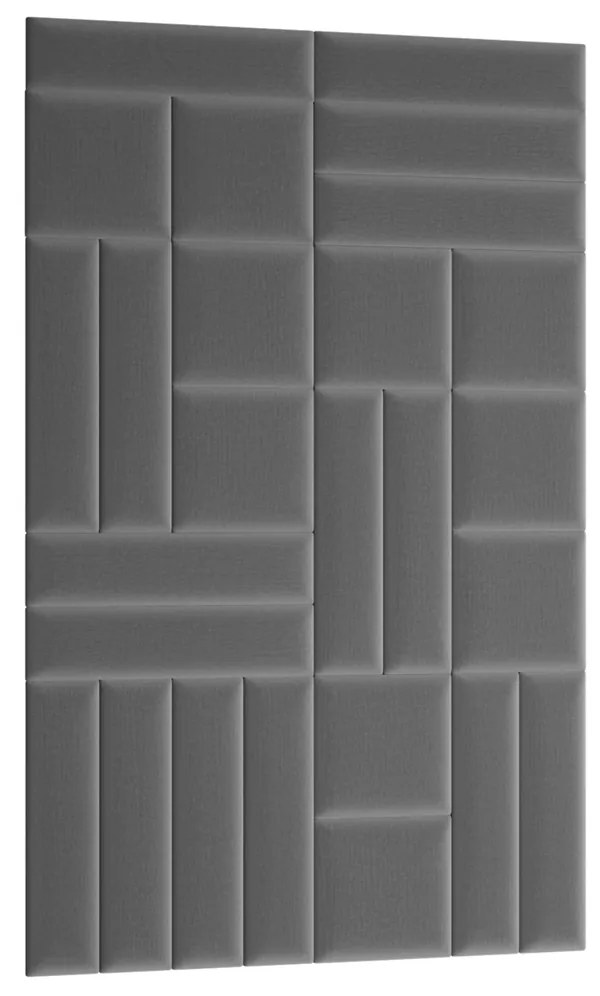 Čalúnený panel na stenu Quito 30x30 cm - sivá